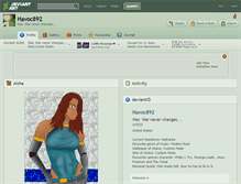 Tablet Screenshot of havoc892.deviantart.com