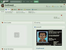 Tablet Screenshot of iconfirmandi.deviantart.com