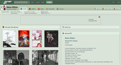Desktop Screenshot of neon-kitten.deviantart.com