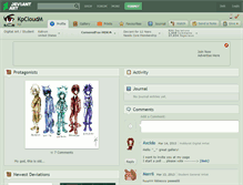 Tablet Screenshot of kpcloudm.deviantart.com