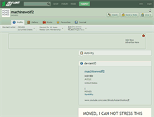 Tablet Screenshot of machinewolf2.deviantart.com