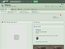 Tablet Screenshot of khitsune.deviantart.com