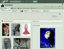 Tablet Screenshot of nema4ever.deviantart.com