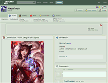 Tablet Screenshot of mazarinem.deviantart.com