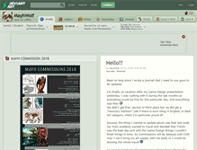 Tablet Screenshot of mayhwolf.deviantart.com