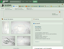Tablet Screenshot of kavublaze.deviantart.com