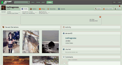 Desktop Screenshot of icedragoness.deviantart.com