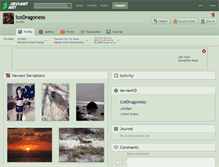 Tablet Screenshot of icedragoness.deviantart.com