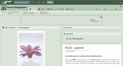 Desktop Screenshot of flower-photographer.deviantart.com