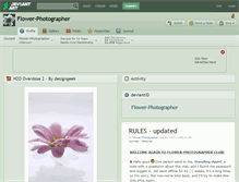 Tablet Screenshot of flower-photographer.deviantart.com