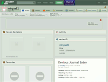 Tablet Screenshot of minyaa82.deviantart.com