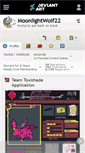 Mobile Screenshot of moonlightwolf22.deviantart.com