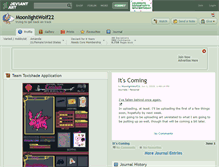 Tablet Screenshot of moonlightwolf22.deviantart.com