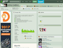 Tablet Screenshot of anime-creation.deviantart.com