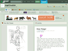 Tablet Screenshot of angelcloud466.deviantart.com