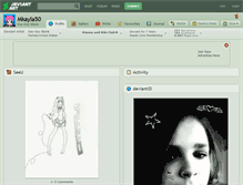 Tablet Screenshot of mkayla50.deviantart.com