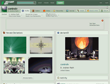 Tablet Screenshot of controlv.deviantart.com