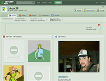 Tablet Screenshot of dubzac58.deviantart.com