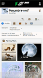 Mobile Screenshot of penumbra-wolf.deviantart.com