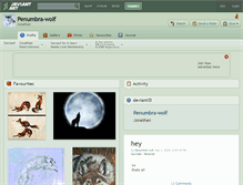 Tablet Screenshot of penumbra-wolf.deviantart.com