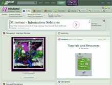 Tablet Screenshot of mindsend.deviantart.com