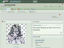 Tablet Screenshot of jeremymcanally.deviantart.com