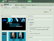 Tablet Screenshot of fabianab.deviantart.com