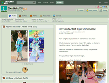Tablet Screenshot of ebonnekoxiii.deviantart.com