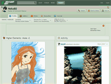 Tablet Screenshot of neko80.deviantart.com