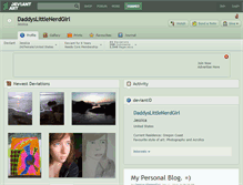 Tablet Screenshot of daddyslittlenerdgirl.deviantart.com