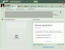 Tablet Screenshot of dj-jynx.deviantart.com