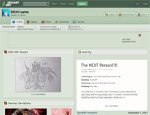 Tablet Screenshot of bikini-sama.deviantart.com