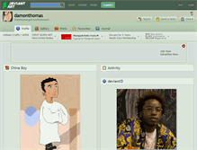 Tablet Screenshot of damonthomas.deviantart.com