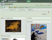 Tablet Screenshot of johnthewarlord.deviantart.com