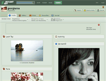 Tablet Screenshot of georgianna.deviantart.com