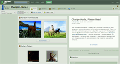 Desktop Screenshot of champion-horse.deviantart.com