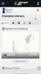 Mobile Screenshot of champion-horse.deviantart.com