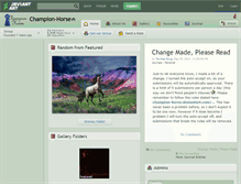 Tablet Screenshot of champion-horse.deviantart.com