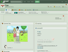 Tablet Screenshot of f-joy.deviantart.com