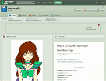 Tablet Screenshot of neko-mello.deviantart.com