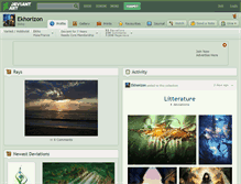 Tablet Screenshot of ekhorizon.deviantart.com