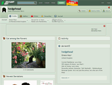 Tablet Screenshot of hedgehead.deviantart.com