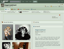 Tablet Screenshot of megamijadeheart.deviantart.com