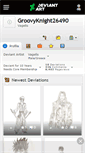 Mobile Screenshot of groovyknight26490.deviantart.com