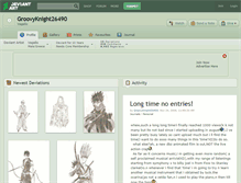 Tablet Screenshot of groovyknight26490.deviantart.com