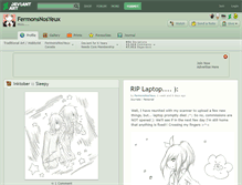 Tablet Screenshot of fermonsnosyeux.deviantart.com