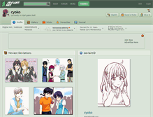 Tablet Screenshot of cyoko.deviantart.com