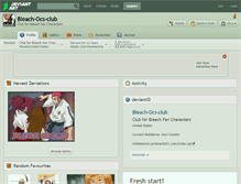 Tablet Screenshot of bleach-ocs-club.deviantart.com