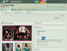 Tablet Screenshot of heaven-traps.deviantart.com