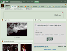 Tablet Screenshot of chosen.deviantart.com